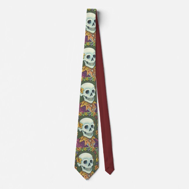 CORBATA RETRATO DE SKELETON, LLAMADA, AUTUMÁN DEJA EL NECE (Anverso)