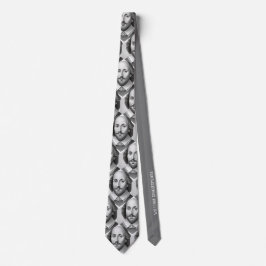 Corbata Retrato de William Shakespeare ilustracion Hamlet