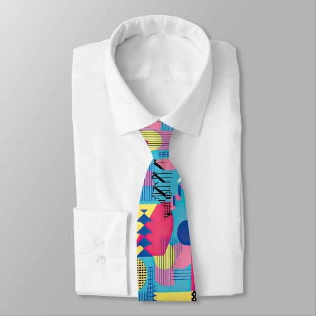 Corbata Retro 80s Custom Tie – Elegant Fashion (Atado)