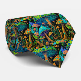 Corbata Retro de Hongo Mágico Groovy