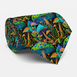 Corbata Retro de Hongo Mágico Groovy