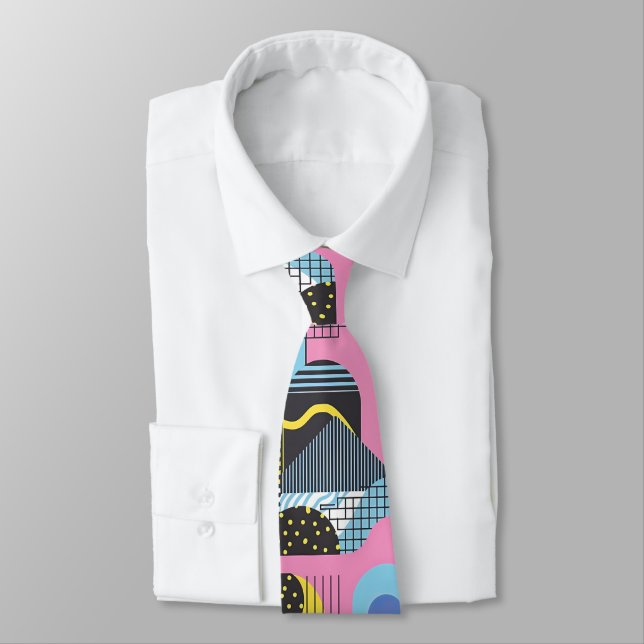 Corbata Retro de los 80 Personalizada – Moda Elega (Atado)