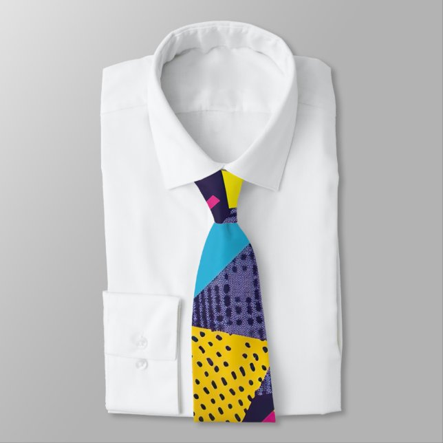 Corbata Retro de los 80 Personalizada – Moda Elega (Atado)