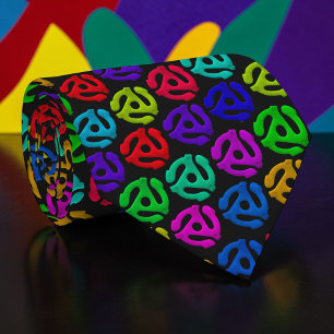 Corbata Retro de Vinilo 45 de los 70