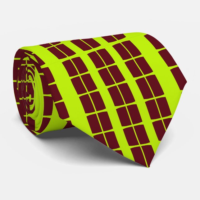 Corbata Retro Grid Neck Tie (Enrollado)