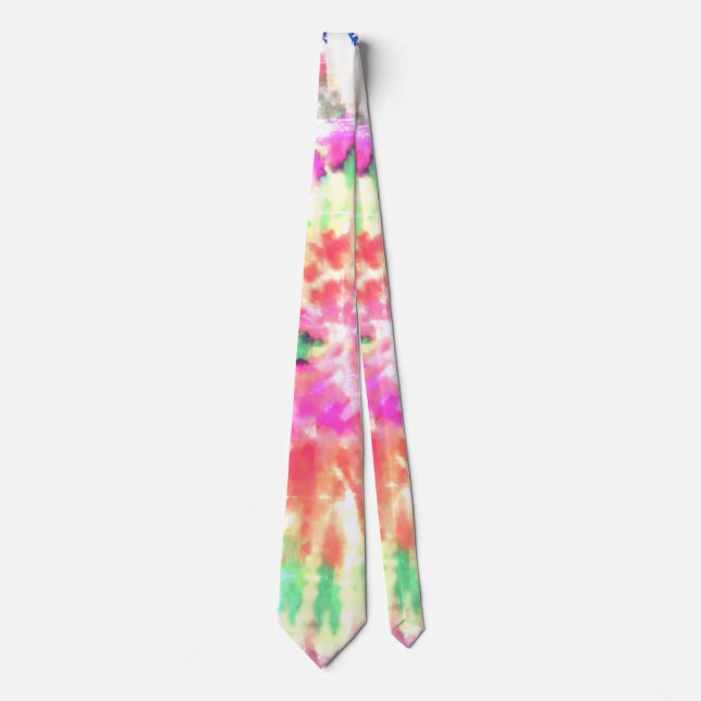 Corbata *~* Retro. Hipster Rainbow Psychodelic Tie Dye (Anverso)