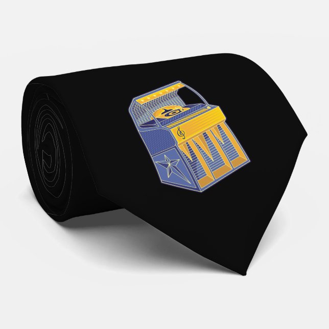 Corbata Retro Jukebox (Enrollado)