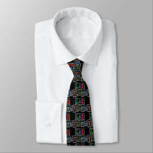 Corbata Retro Las Vegas Neón