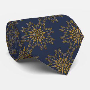 Corbata Retro Mandala Midnight Neck Tie