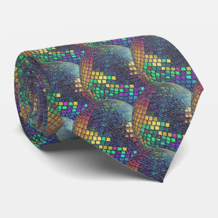 Corbata Retro Neon - Geoda de Disco 