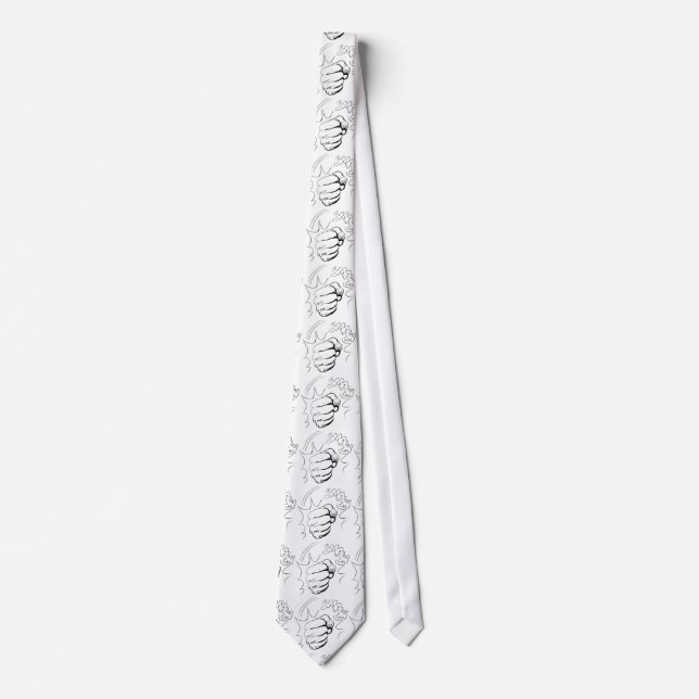 Corbata Retro Pop Art Comic Smash Sketch Tira de cuello (Anverso)