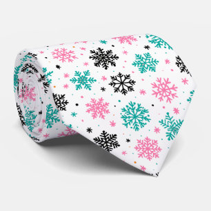 Corbata Retro Snowflakes