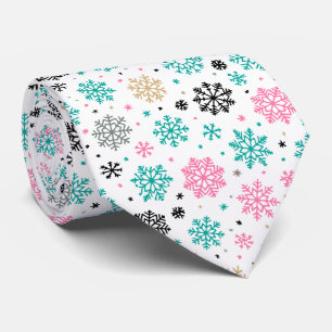 Corbata Retro Snowflakes