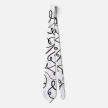 Retro Swirl Moderno Blanco Negro