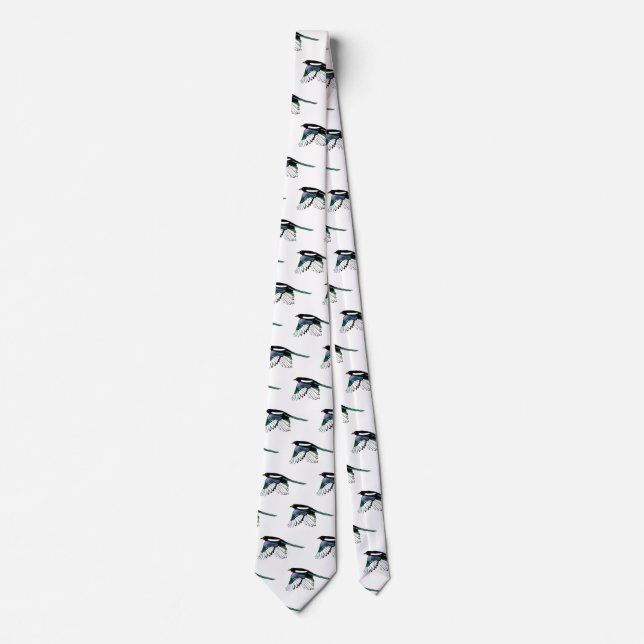 Corbata Revista, pájaro, naturaleza, vida silvestre, acuar (Anverso)