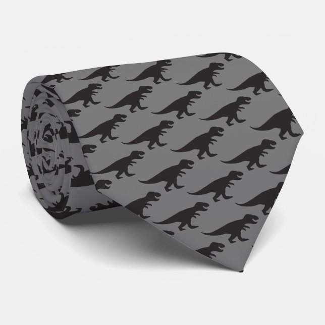 Corbata REX de los neumáticos - Rey T-Rex de los dinosauri (Enrollado)