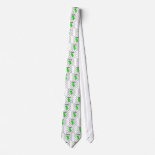Corbata Rex T lindo y enojado con patrón blanco y negro