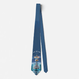 Corbata Rey de Ajedrez Metálico Diamante Azul Día del Padr