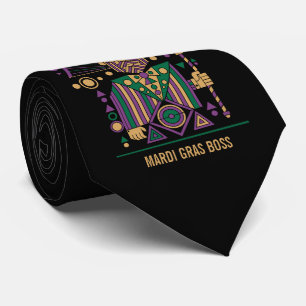 Corbata Rey de Mardi Gras Personalizado 2026