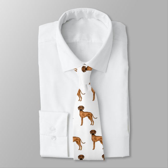 Corbata Rhodesian Ridgeback Marrón Patrón de Perro León Af (Atado)