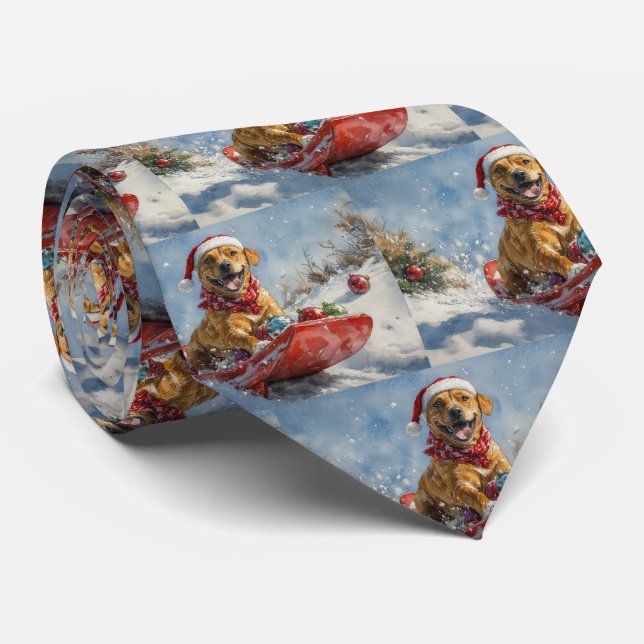 Corbata Ridgeback Perro Rhodés en Navidades sedantes (Enrollado)