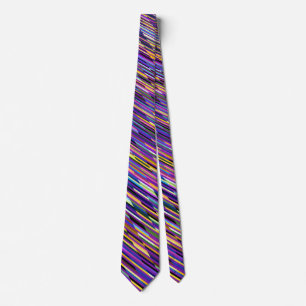 Corbata Ridículo Multicolored Stripes Neck Tie