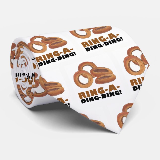Corbata Ring-a-Ding Onion Funny Groom Boda Gift (Enrollado)