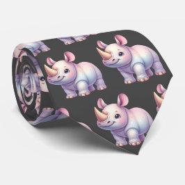 Corbata Rinoceronte rinocerontes rinocerontes Kawaii Cute 