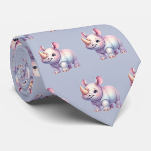 Corbata Rinocerontes Rinoceronte Modernos Kawaii Bebés Lin
