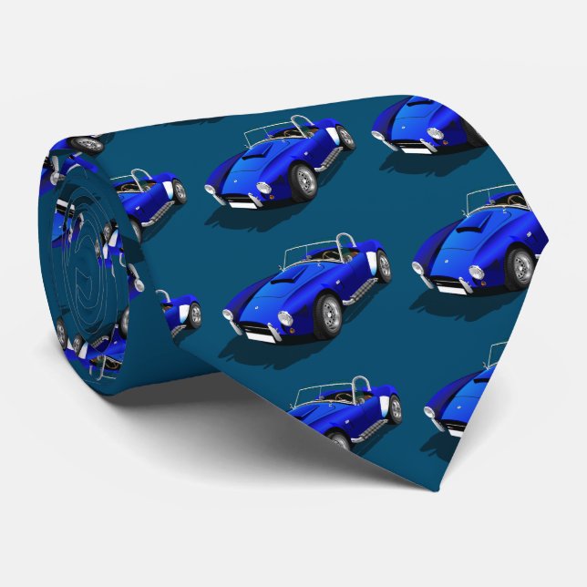 Corbata Roadster azul (Enrollado)
