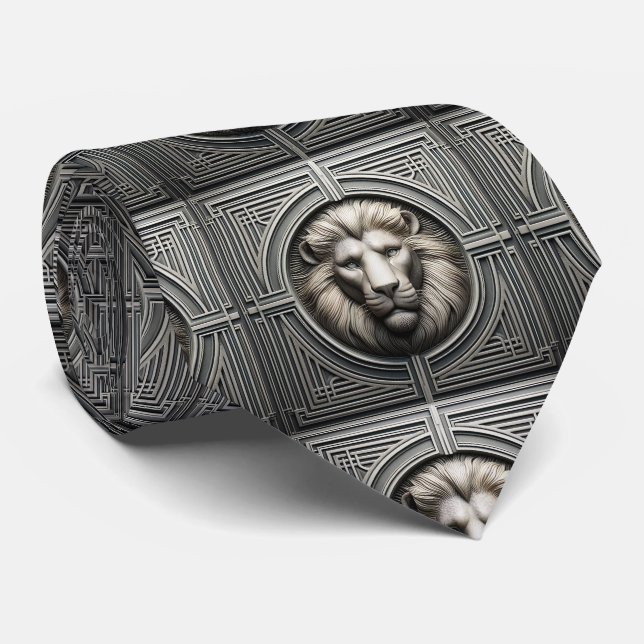 Corbata Roaring Lion | Moda Masculina para Hombres (Enrollado)