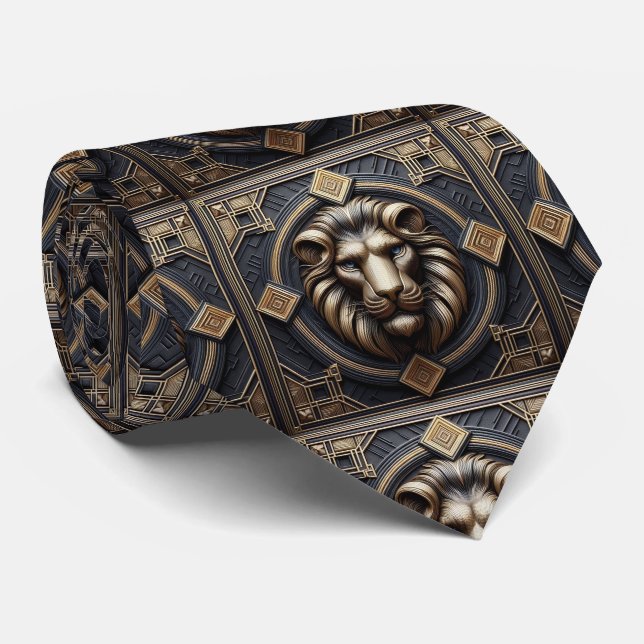 Corbata Roaring Lion | Moda Masculina para Hombres (Enrollado)