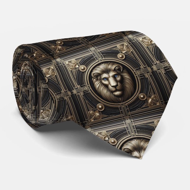 Corbata Roaring Lion | Moda Masculina para Hombres (Enrollado)
