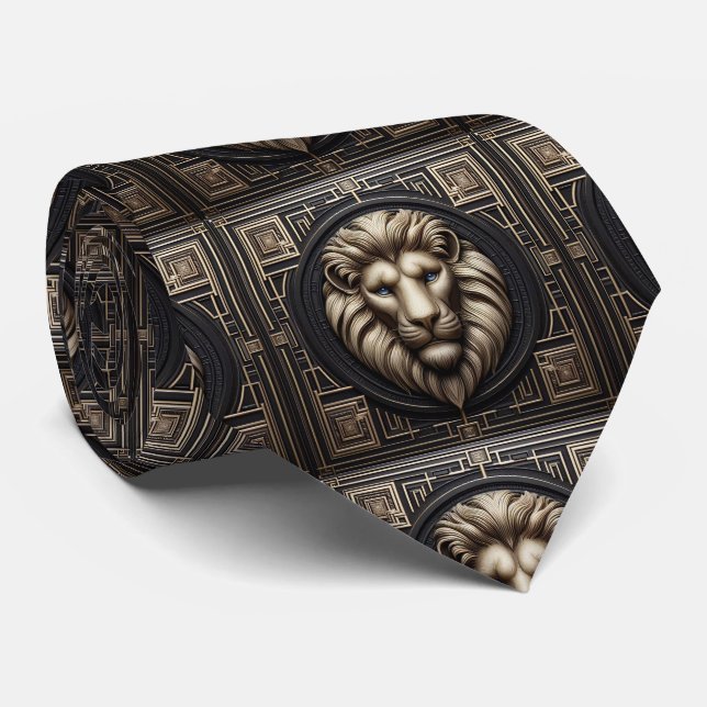 Corbata Roaring Lion | Moda Masculina para Hombres (Enrollado)
