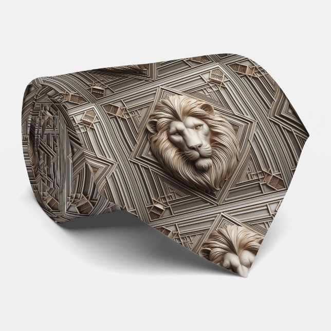 Corbata Roaring Lion | Moda Masculina para Hombres (Enrollado)