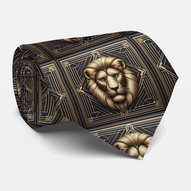 Corbata Roaring Lion | Moda Masculina para Hombres (Enrollado)