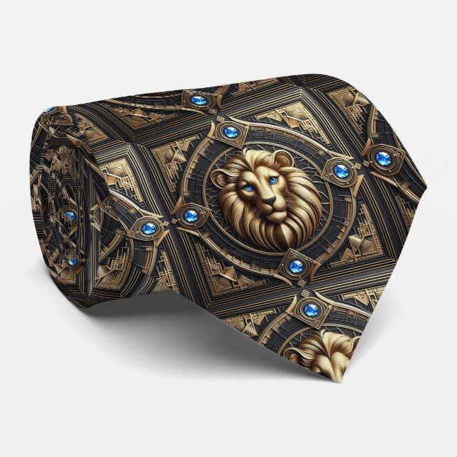 Corbata Roaring Lion | Moda Masculina para Hombres (Enrollado)