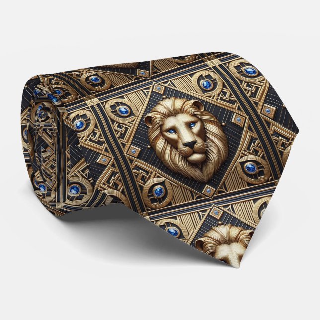 Corbata Roaring Lion | Moda Masculina para Hombres (Enrollado)
