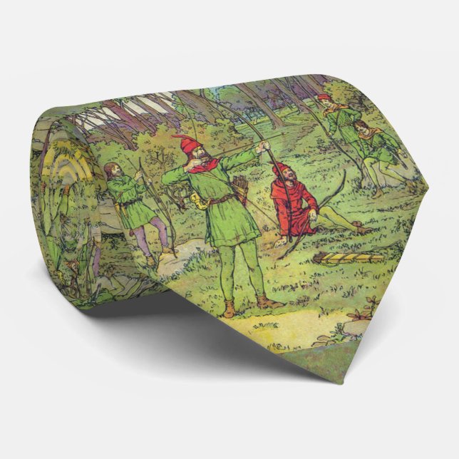 Corbata Robin Hood en el bosque (Enrollado)