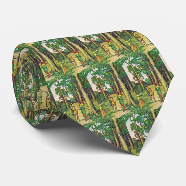 Corbata Robin Hood y Little John  (Enrollado)