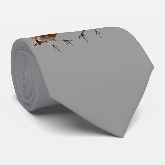Corbata Robin Pals Tie (Gris) (Enrollado)