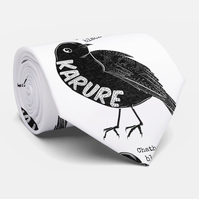 Corbata Robo negro de la isla Karure Chatham (Enrollado)