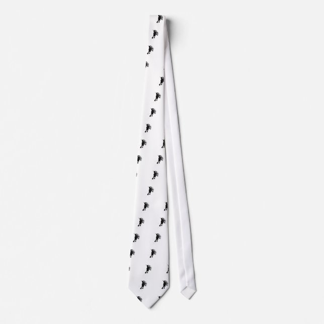 Corbata Robot volador negro (Anverso)