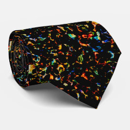 Corbata Rocas Calientes Microprint Textura Moderna Abstra
