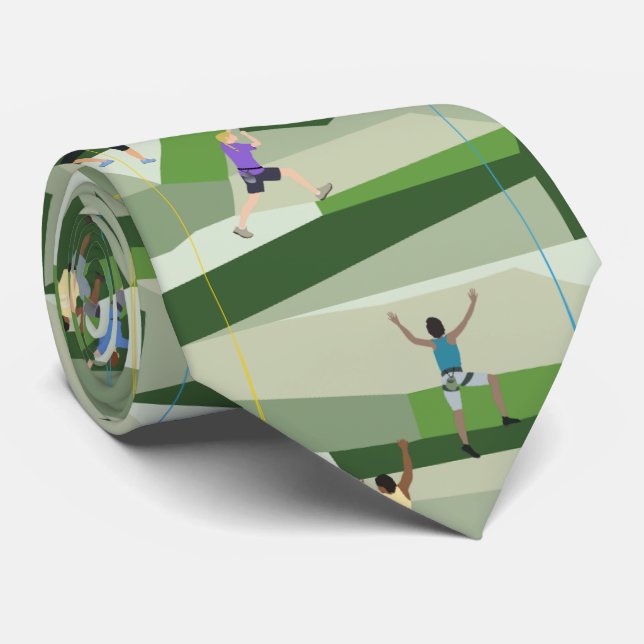 Corbata Rock Climbing Greens Neck Tie (Enrollado)