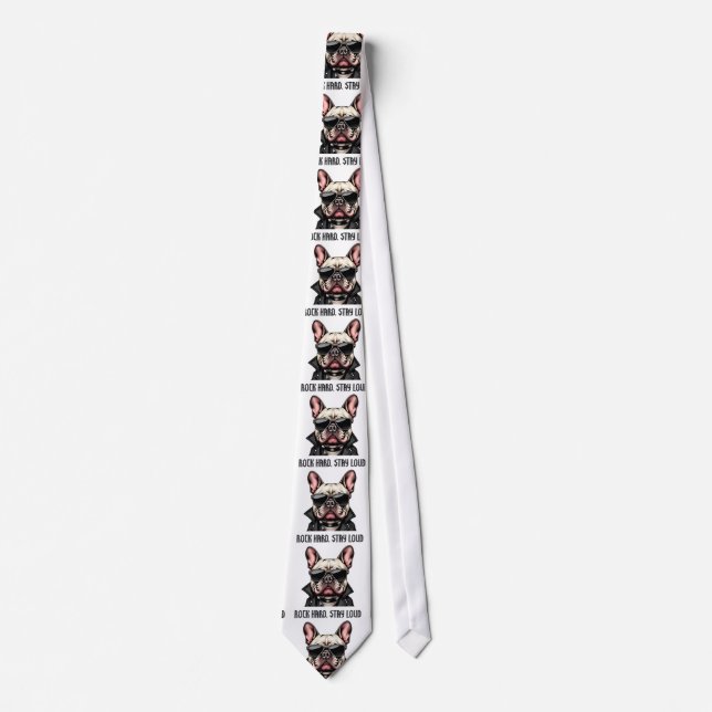 Corbata Rock hard, quédate fuerte (Anverso)
