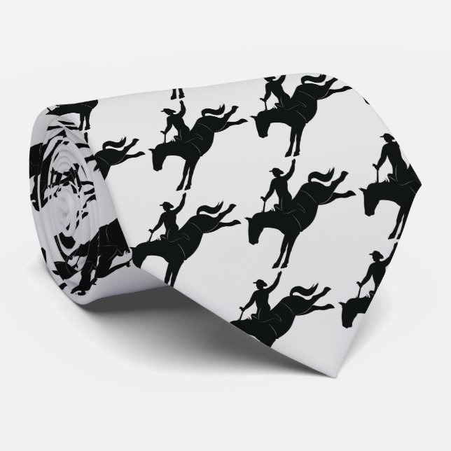 Corbata Rodeo: ¡Móntelos vaquero! (Enrollado)