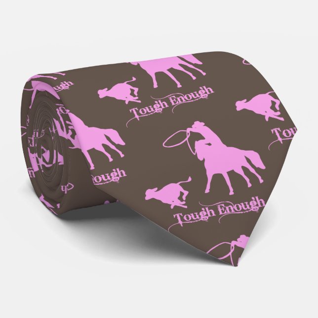 Corbata Rodeo Occidental de Cobardes Calf Suficientemente  (Enrollado)