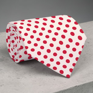 Corbata Roja de Lunares Mini