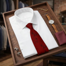 Corbata Roja de Schnauzer Miniatura